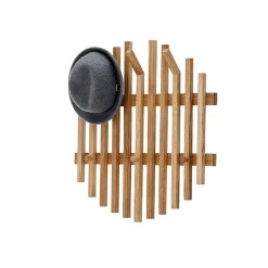 Wohnen Hänge-Garderobe aus Eichenholz Leisten - Gangizo