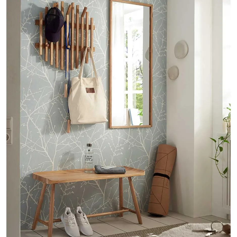 Wohnen Hänge-Garderobe aus Eichenholz Leisten - Gangizo