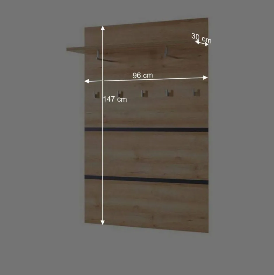 Hängegarderobe Curelino mit Hutablage^Wohnen Outlet