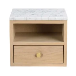 Wohnen Hänge-Nachtkommode in Eiche White Wash - Loppa