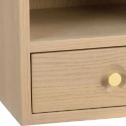 Wohnen Hänge-Nachtkommode in Eiche White Wash - Loppa