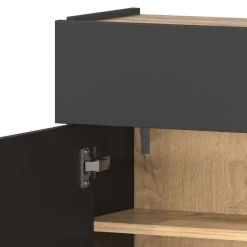 Wohnen Hängende Flurkommode & Spiegel - Sidgarus (zweiteilig)