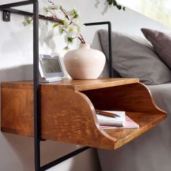 Wohnen Hängende Nachtkonsole mit Fach - Just