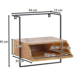 Wohnen Hängende Nachtkonsole mit Fach - Just
