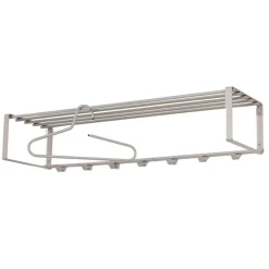 Wohnen Hängende Stahlgarderobe in Taupe - Satroni