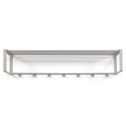 Wohnen Hängende Stahlgarderobe in Taupe - Satroni