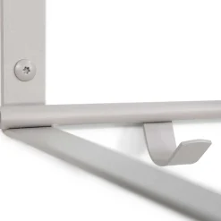 Wohnen Hängende Stahlgarderobe in Taupe - Satroni