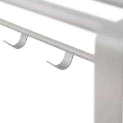 Wohnen Hängende Stahlgarderobe in Taupe - Satroni