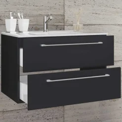 Wohnen Hängende Waschkommode mit Einlassbecken - Gloriella