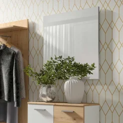 Hängender Flurspiegel in Weiß - Vatros^Wohnen Clearance