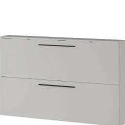 Wohnen Hängender Schuhklappenschrank in Hellgrau - Orica