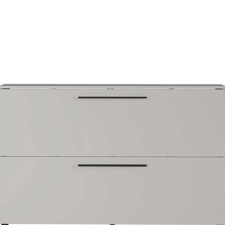 Wohnen Hängender Schuhklappenschrank in Hellgrau - Orica