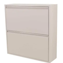 Hängender Schuhschrank in Taupe aus Stahl - Ruven^Wohnen Online