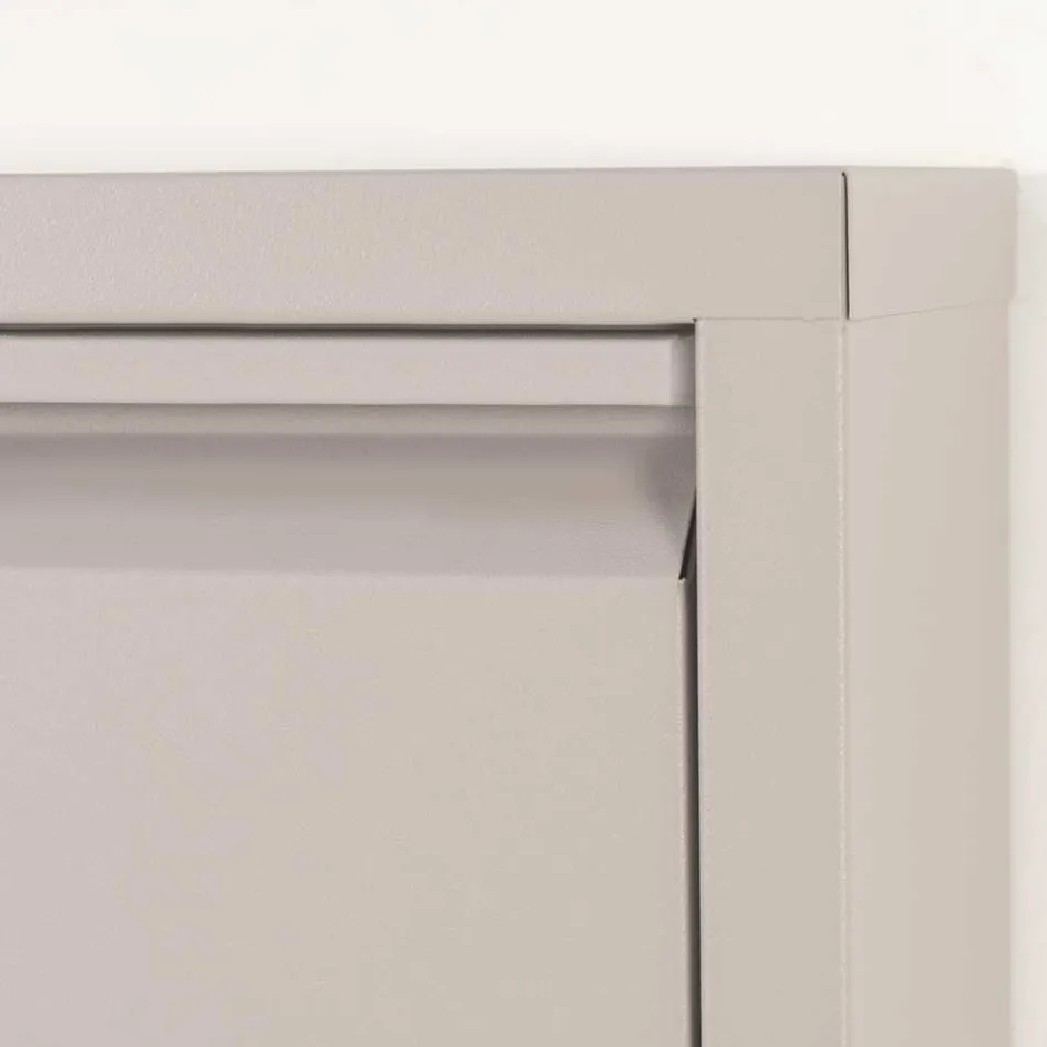 Hängender Schuhschrank in Taupe aus Stahl - Ruven^Wohnen Online