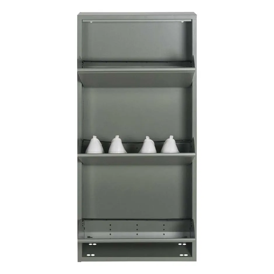 Wohnen Hängender Schuhschrank in Graugrün - Bombasti