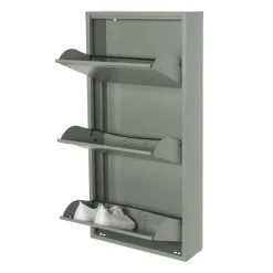 Wohnen Hängender Schuhschrank in Graugrün - Bombasti