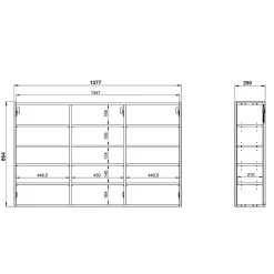 Hängender Schuhschrank 3-türig - Cuyano^Wohnen Hot