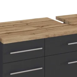 Hängender Waschbeckenschrank in Grau - Estregos^Wohnen Clearance