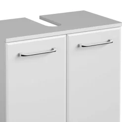 Wohnen Hängender Waschbeckenunterschrank in Weiß - Estateas