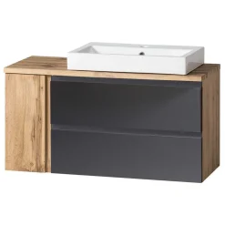 Wohnen Hängender Waschplatz mit Schubladen & Tür - Jambi