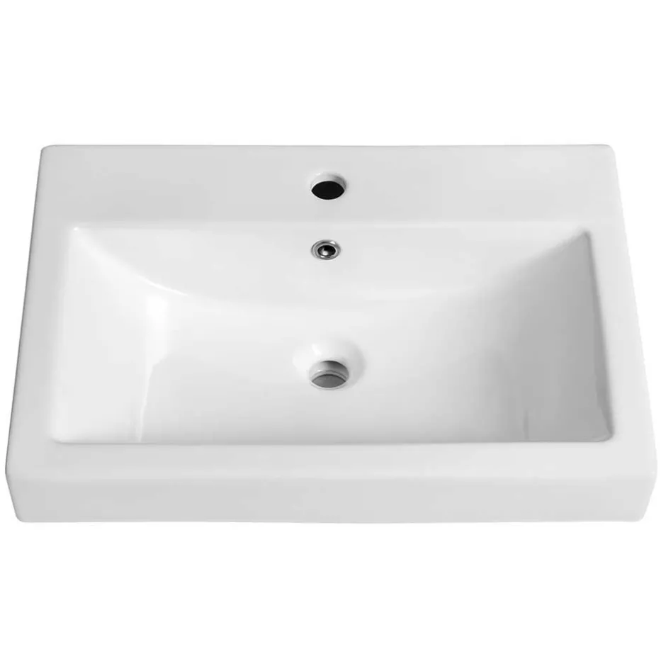 Wohnen Hängender Waschplatz mit Schubladen & Tür - Jambi