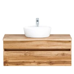 Hängender Waschtisch in Holzoptik - Drumias^Wohnen Hot