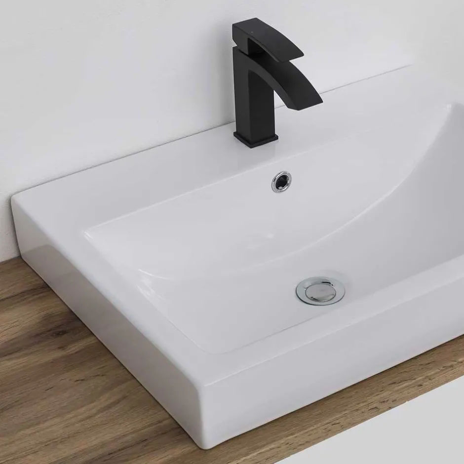 Wohnen Hängender Waschtisch mit aufgesetztem Becken - Jambi