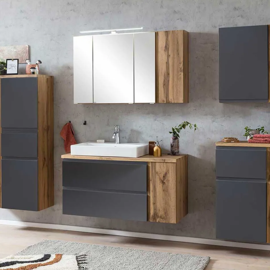 Wohnen Hängender Waschtisch mit aufgesetztem Becken - Jambi