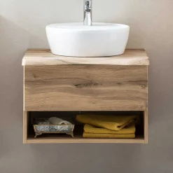 Wohnen Hängender Waschtisch mit Baumkante - Tofias