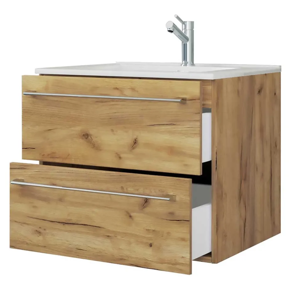 Wohnen Hängender Waschtisch mit Einlasswaschbecken - Karin