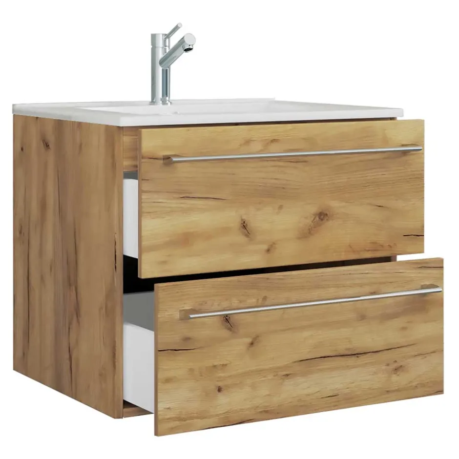 Wohnen Hängender Waschtisch mit Einlasswaschbecken - Karin