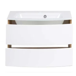 Wohnen Hängender Waschtisch mit Glas Waschbecken - Neuvana