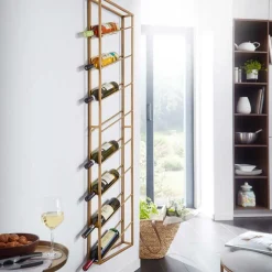 Hängendes Designregal für Wein Flaschen - Rentiva^Wohnen Outlet