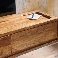 Wohnen Hängendes TV Lowboard mit drei Schubladen - Baham