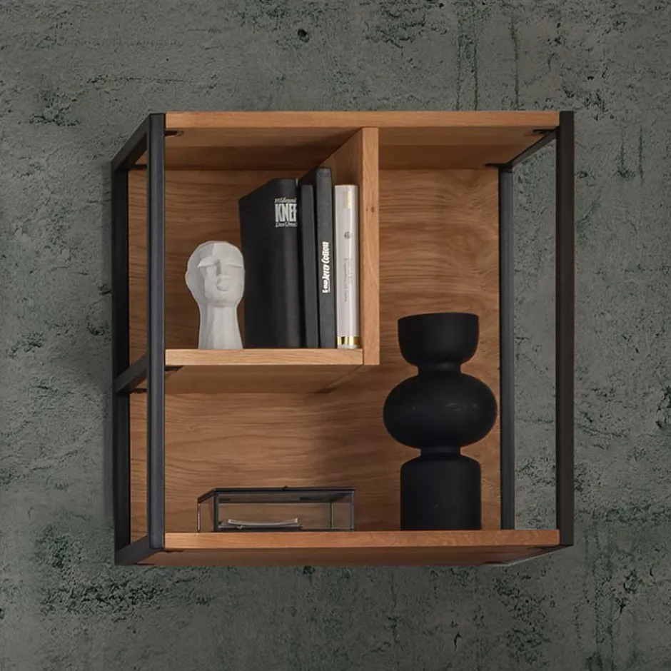 Hängeregal aus Wildeiche Massivholz - Manarola^Wohnen Outlet