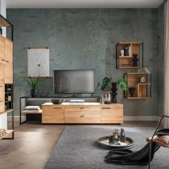 Hängeregal aus Wildeiche Massivholz - Manarola^Wohnen Outlet