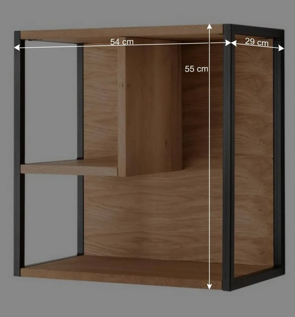 Hängeregal aus Wildeiche Massivholz - Manarola^Wohnen Outlet