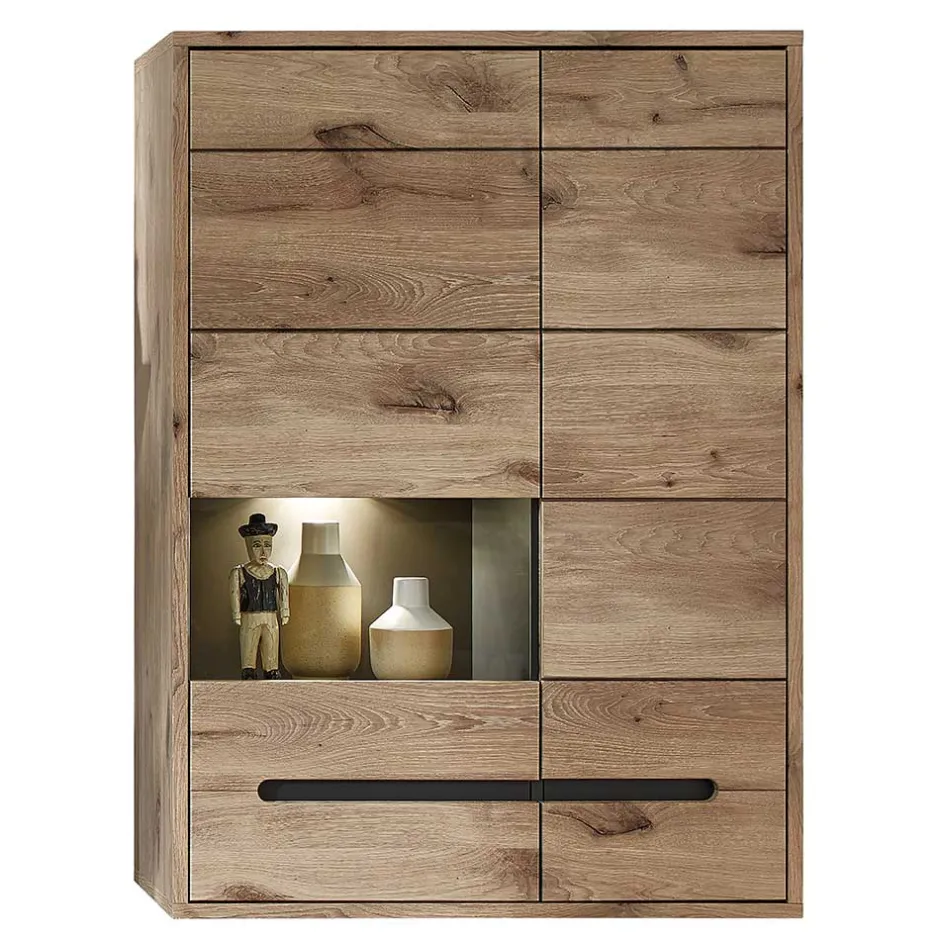 Hängeschrank mit Glas in Wildeiche NB - Zelio^Wohnen Sale