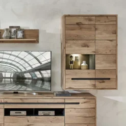 Hängeschrank mit Glas in Wildeiche NB - Zelio^Wohnen Sale