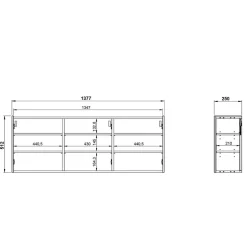 Hänge-Schuhschrank in modernem Design - Calisian^Wohnen Outlet