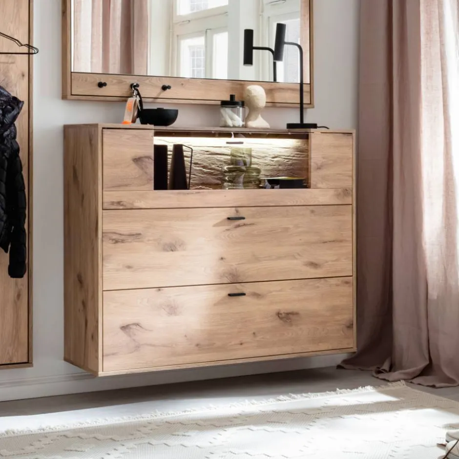 Hänge-Schuhschrank mit LED Beleuchtung - Vapposia^Wohnen Outlet