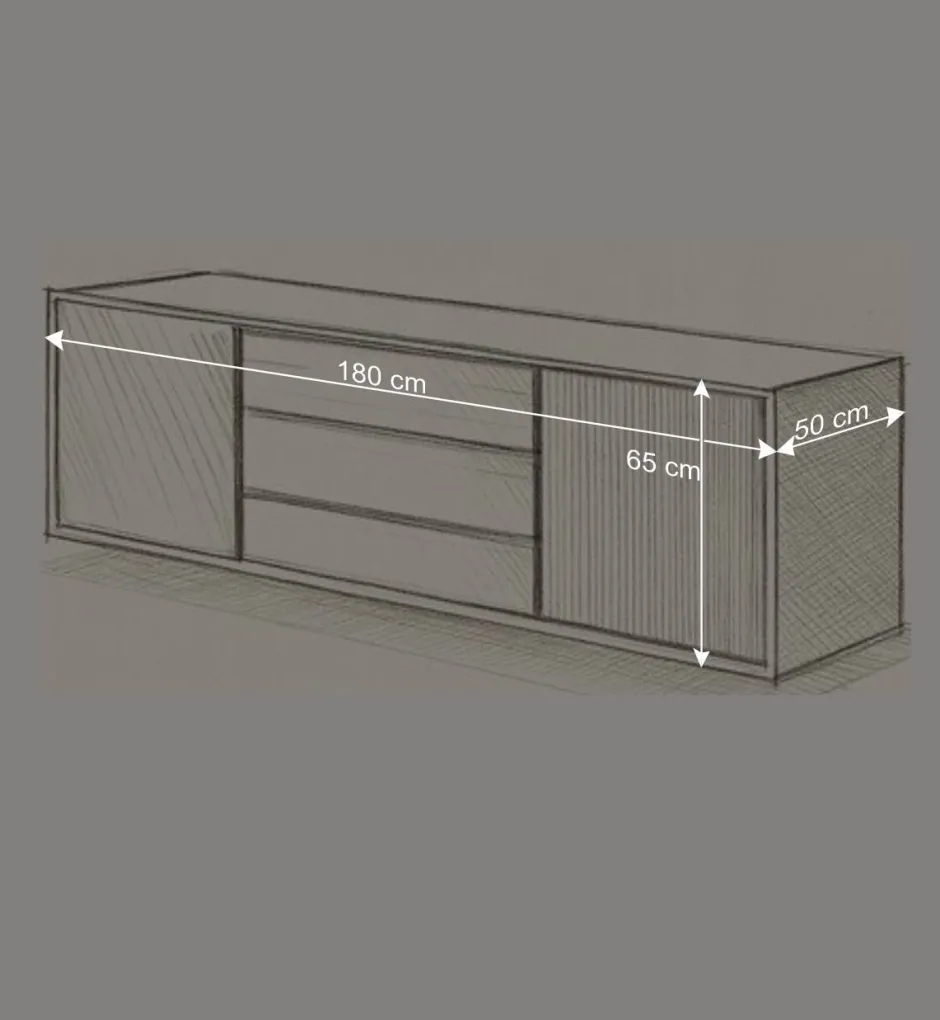 Wohnen Hänge-Sideboard mit 180 cm Breite - Fredellia