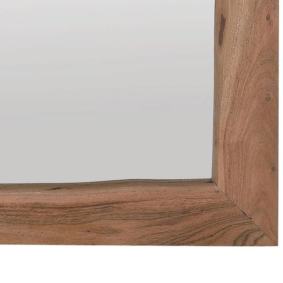 Wohnen Hängespiegel mit Holzrahmen - Banjee