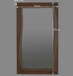 Wohnen Hängespiegel mit Holzrahmen - Banjee