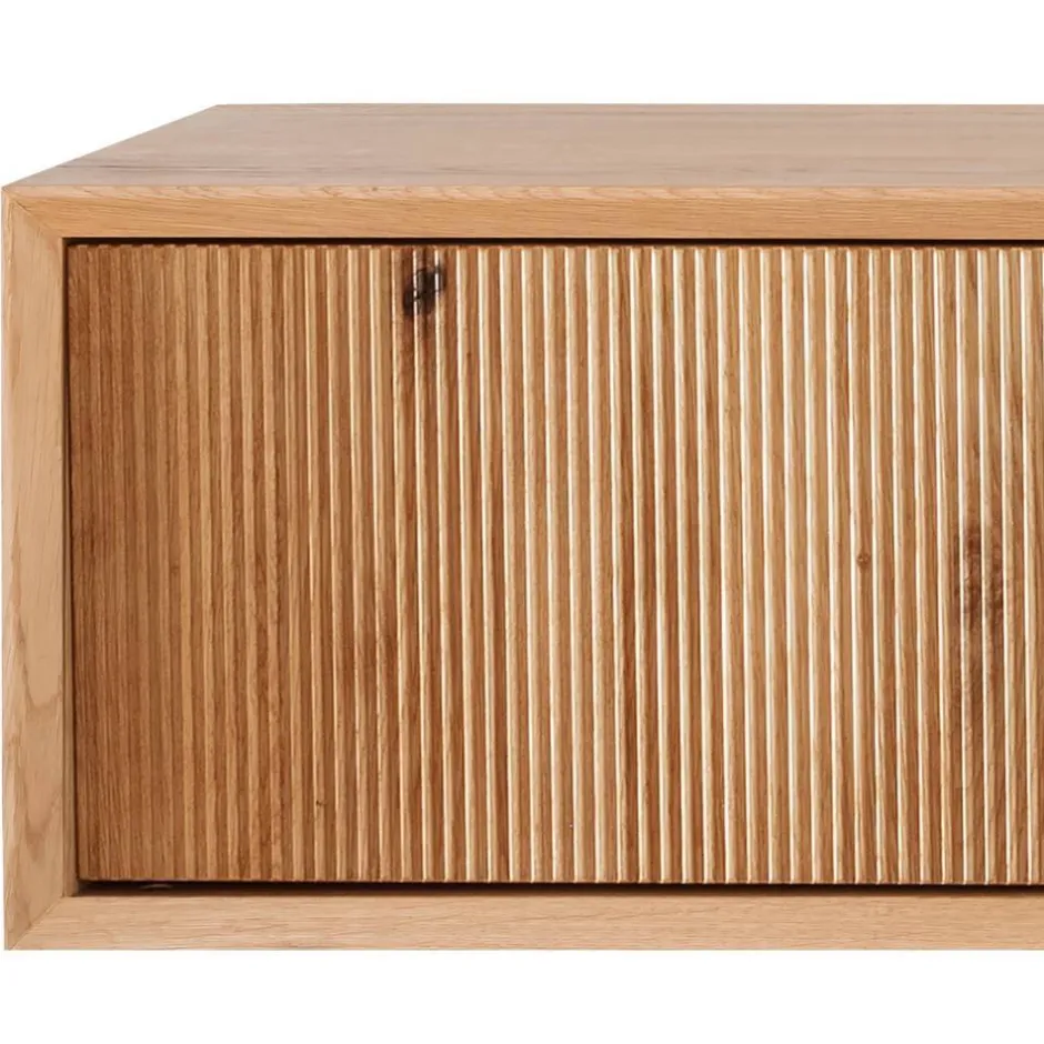 Wohnen Hänge-TV-Board aus Wildeiche - Fredellia