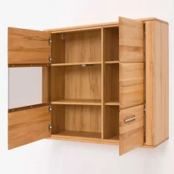 Wohnen Hängevitrine Athias aus Kernbuche teilmassiv