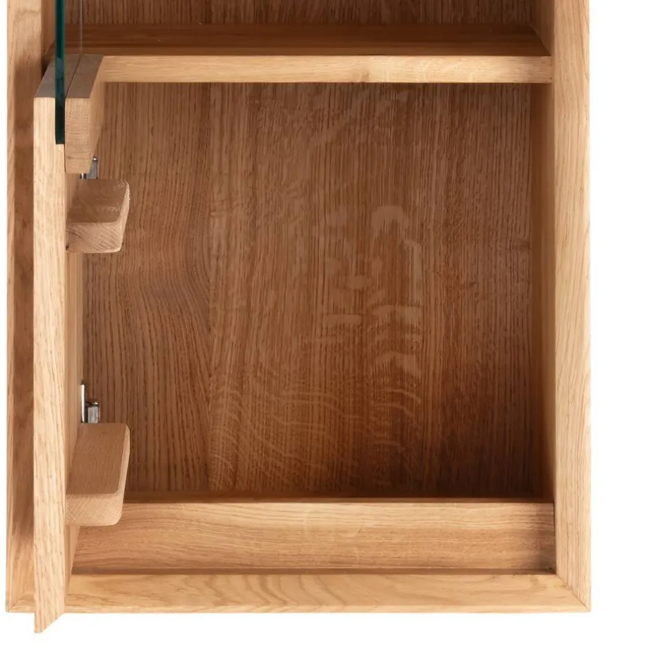 Hängevitrine aus Wildeiche Massivholz - Fredellia^Wohnen New