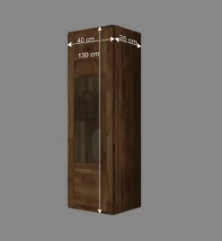 Hängevitrine Vaskov aus Wildeiche Massivholz^Wohnen Online