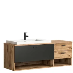 Wohnen Hänge-Waschbeckenschrank mit Aufsatzbecken - Steikun