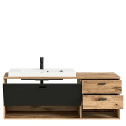 Wohnen Hänge-Waschbeckenschrank mit Aufsatzbecken - Steikun